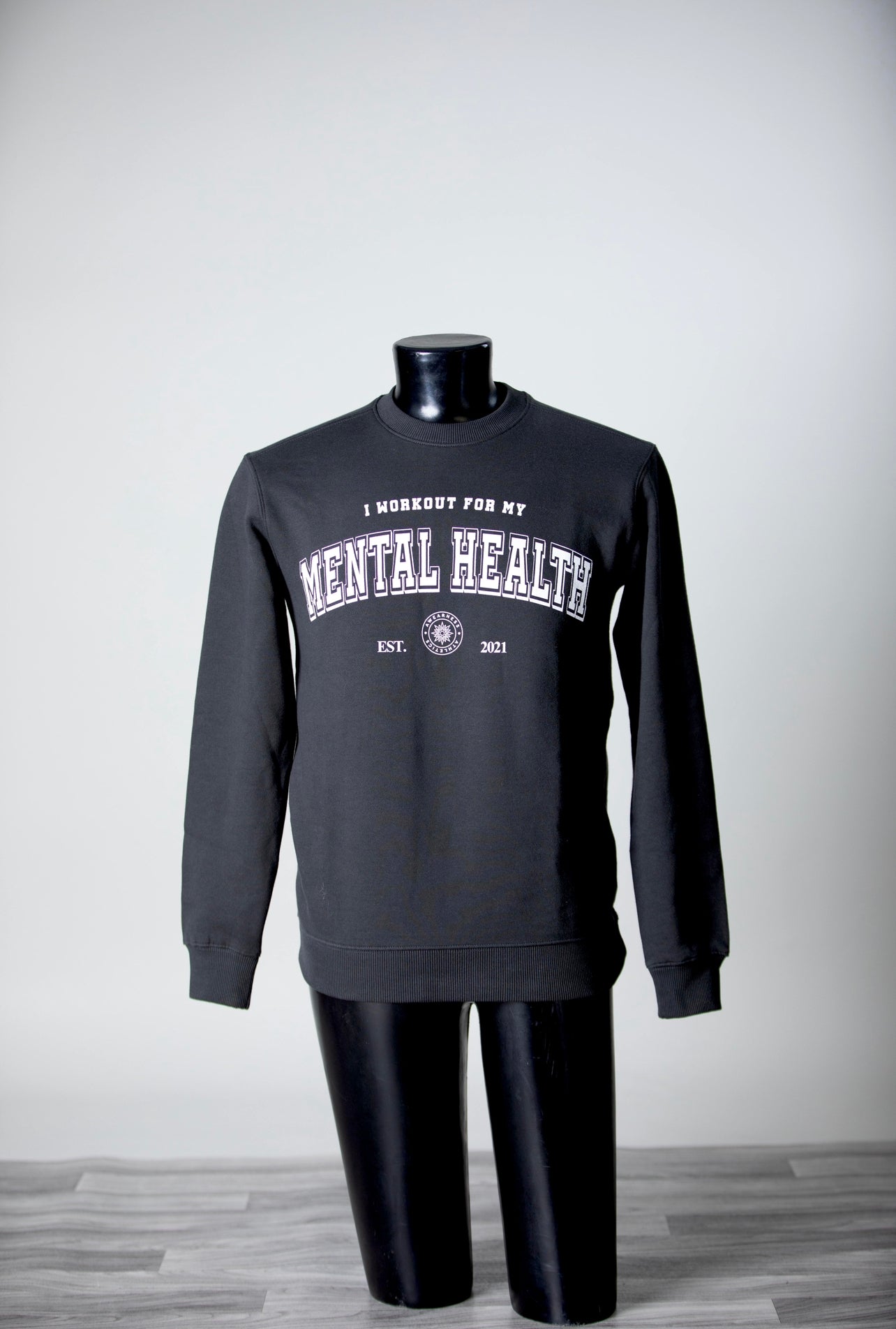 I Workout For My Mental Health Crewneck
