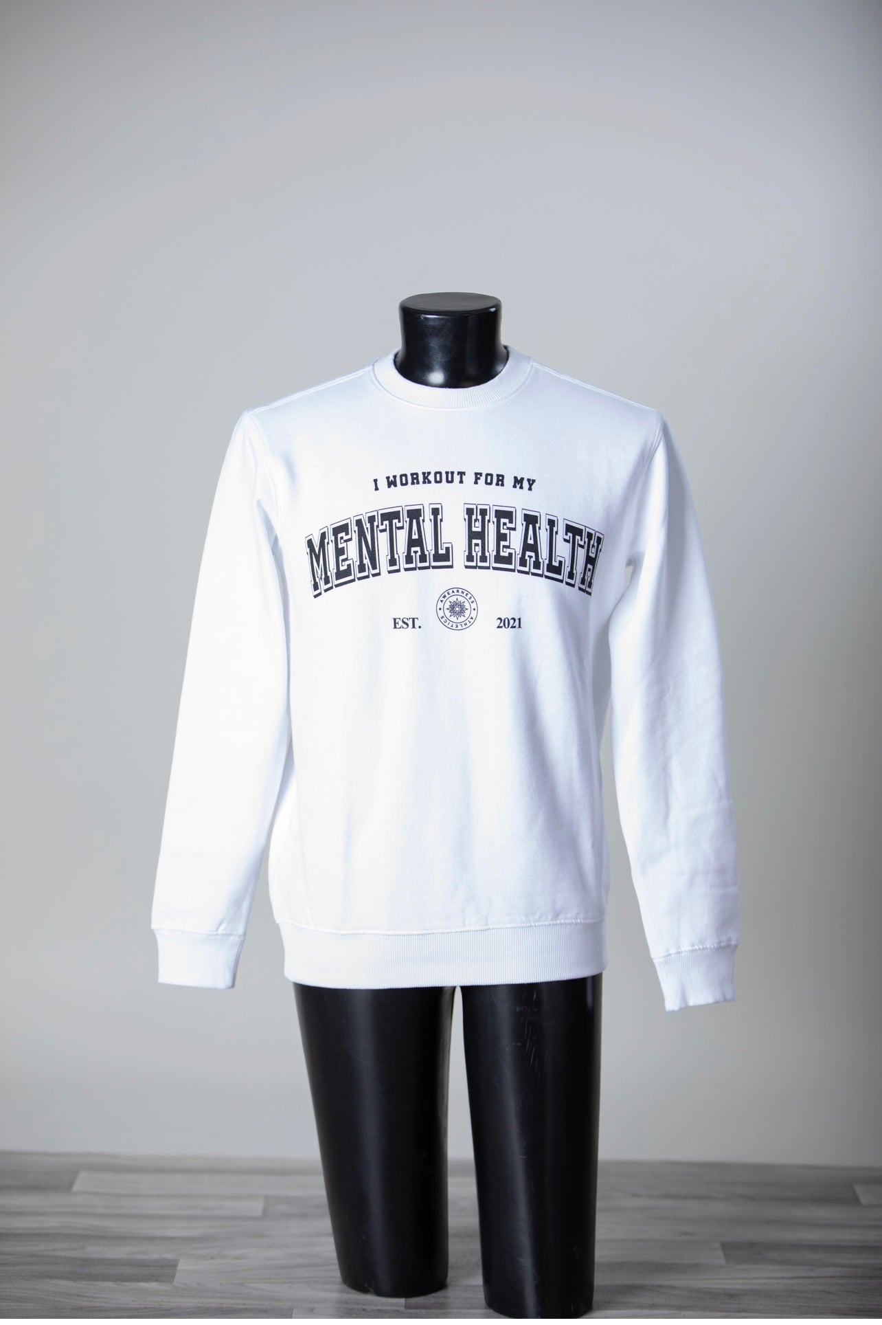 I Workout For My Mental Health Crewneck