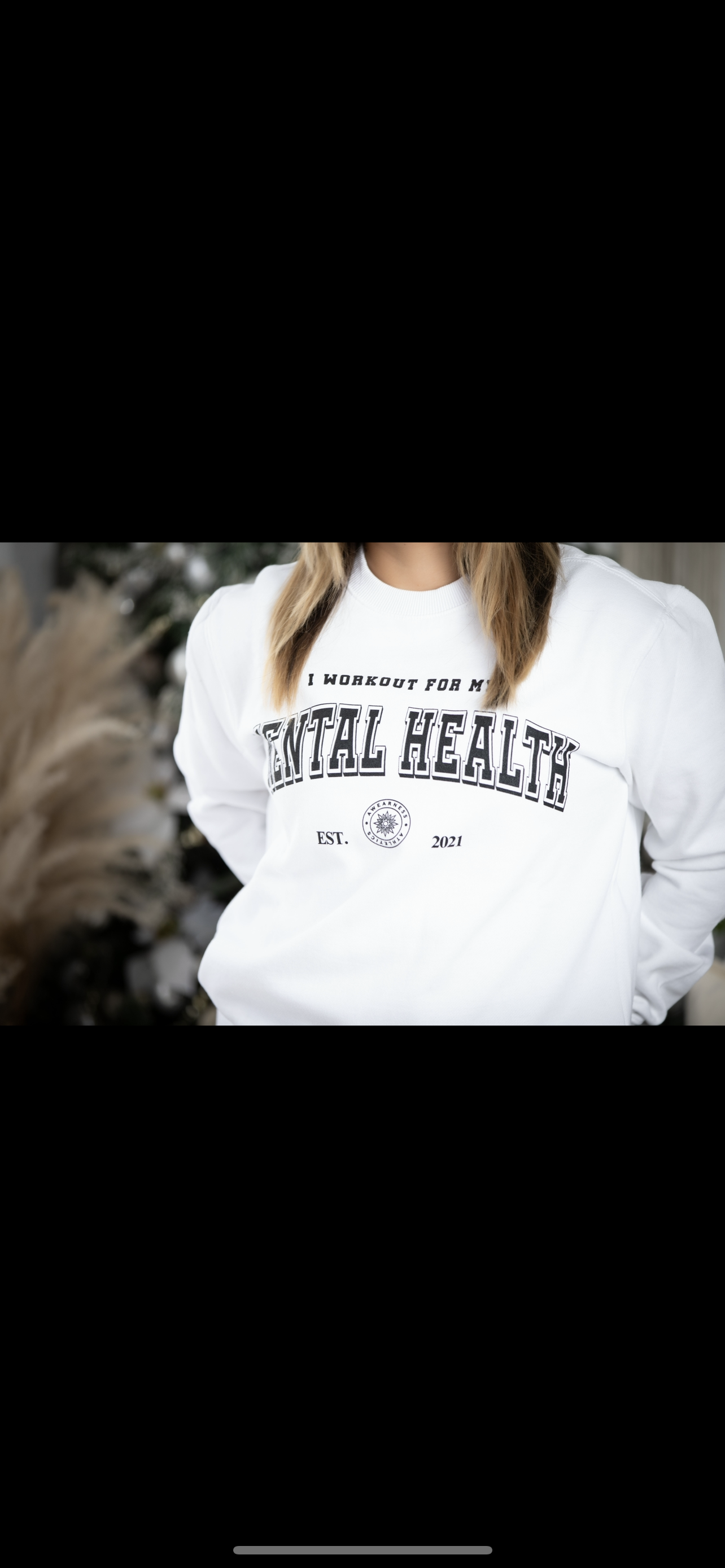 I Workout For My Mental Health Crewneck