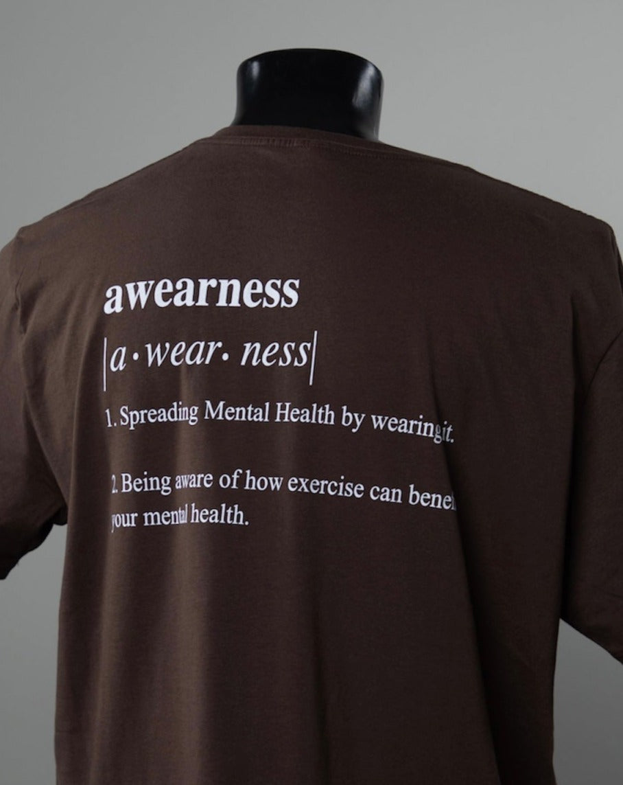 A | WEAR | NESS 100% Organic Cotton T-Shirt Brown
