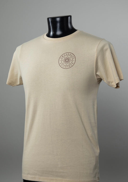 A | WEAR | NESS 100% Organic Cotton T-Shirt Tan