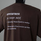 A | WEAR | NESS 100% Organic Cotton T-Shirt Brown